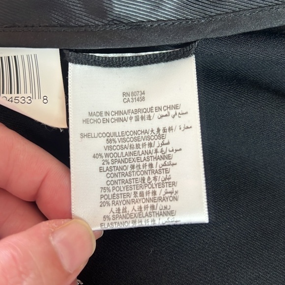 Bcbgmaxazria Black Open Front Waterfall Blazer/Jacket Size S - Picture 12 of 16